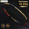 ALP TAJ 100% Carbon Fiber Badminton Racket 4U G5 Max 32lbs with Dumping 7mm Shaft 85g Attack Racquet for Outdoor Sport Training