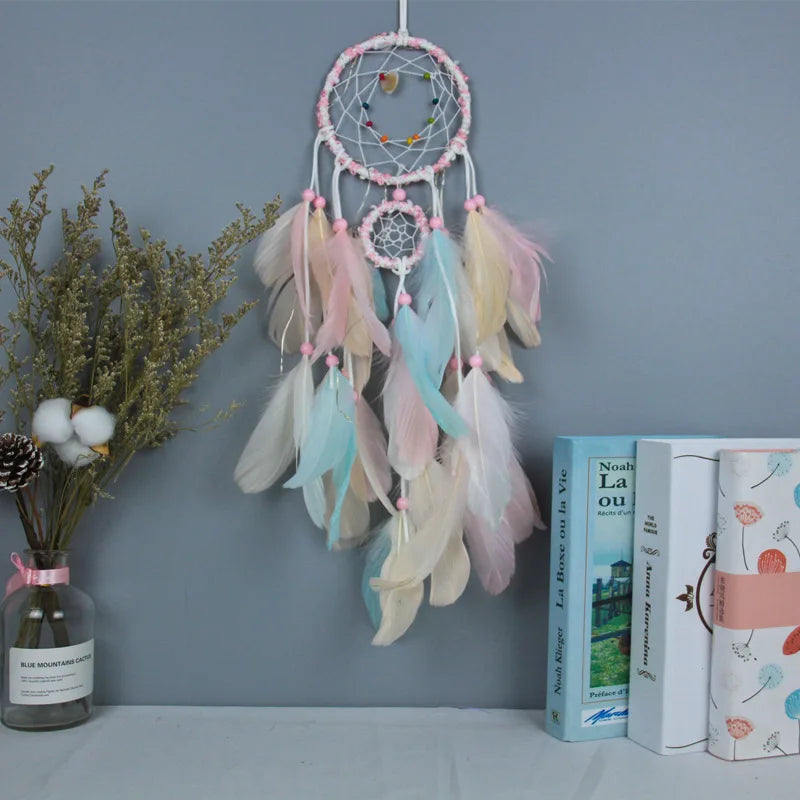 Wholesale Dream Catchers DIY Craft Supplies Handmade Dream Catcher with Feathers