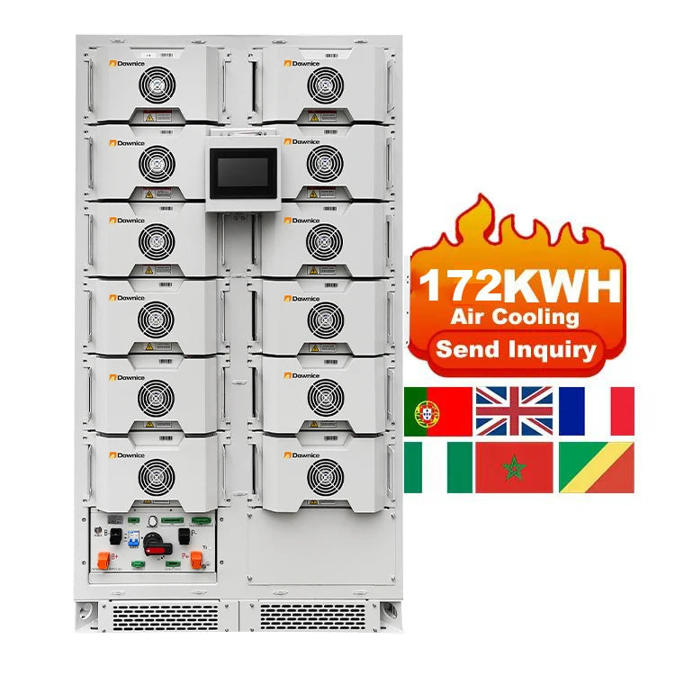 Dawnice 80kwh to 200kwh HV Popular Energy Storage Lifepo4 Battery Industrial and Commercial Rack Mounted Lithium Ion Battery