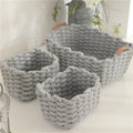 Cotton Rope Braided With Handle Simple Fashion Cosmetics Lipstick Sundries Storage Basket