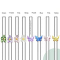 Bent Drinking Straws Clear Glass Reusable Cute 2023 Hot New Arrivals with Charm Hook for Beverages Smoothies and Cocktail