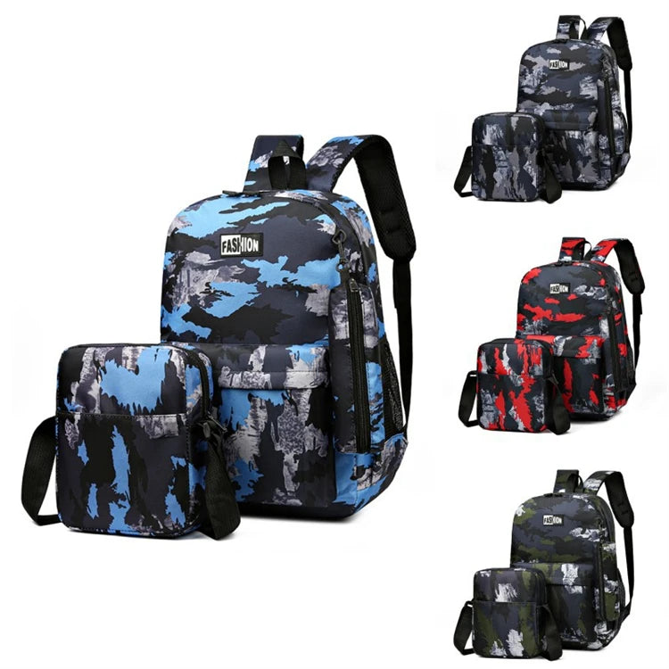 Oem 2025 Korean Style  Latest Popular Modern Large Size Fashion Leisure Graffiti Print Backpacks for Teenage