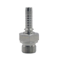 Stronger Carbon Steel High Pressure Smooth BSP Male Thread Straight Fitting Pipe Connector