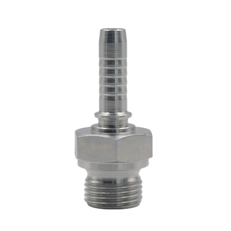 Stronger Carbon Steel High Pressure Smooth BSP Male Thread Straight Fitting Pipe Connector