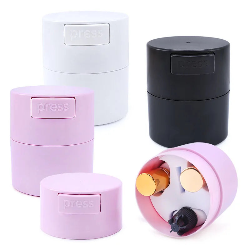 New Matte Fashion Eyelash Glue Storage Tank Container Adhesive Stand Activated Carbon Sealed Storage Holder Container Adhesive