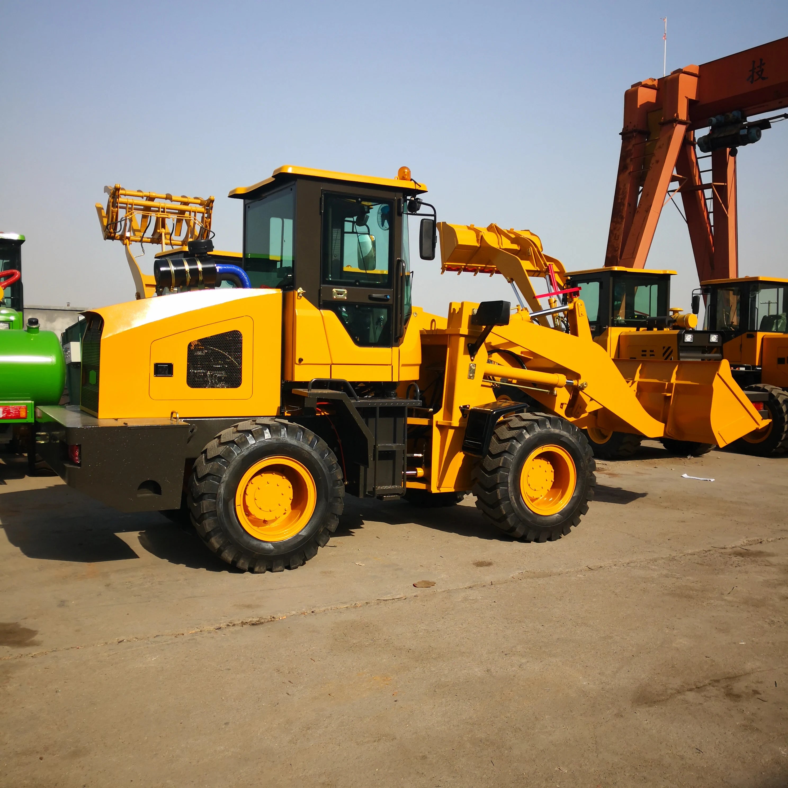 MSANG Agricultural Machinery 4 Ton Wheel Loader Front Loader 0.85m Bucket Backhoe 55kw Engine High Efficiency 1 Year Warranty