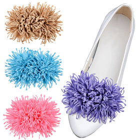 Detachable Ladies Heels Metal Shoe Clips Buckle Decorations Durable Waterproof Fashionable Flower Accessories 4 Colors
