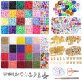 24 Grids and 6mm Polymer Clay Bead Various Color Custom Handmade DIY Beaded Set Box for Girls