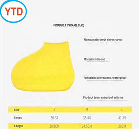 Portable Thick Disposable Anti-Slip Waterproof Silicone Midi Boot Shoe Rack & Protectors Covers for Summer/Winter-Unisex