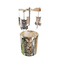 Custom Carousel Candle Rotating Windmill Tea Light Candlestick Spinning Candleholder Gold Owl Rotary Candle Holder