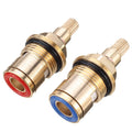 Hot and Cold Water Basin Tap Valve Cartridge Brass Replacement Ceramic With Copper and Zinc Quality Faucet Core for Daily Use