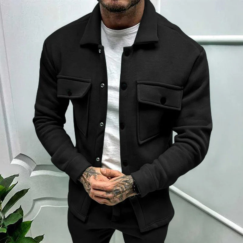 2025 Men'S Winter Fleece Jacket Fashion Casual Coat Trend Menswear S-3XXXL