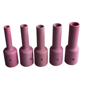 54N14L 54N15L 54N16L 54N17L Long Ceramic Nozzles (Pink) for TIG Welding Guns WP17 18 26