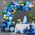 Retro Ballon Chain Set Ins Style Wedding Party Birthday Arch Latex Balloon Blue Green Balloon Set