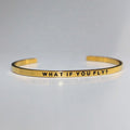 Motivational Mantra Stacking Religious Inspire Letter Metal Inspirational Cuff Custom Engraved Bracelet and Bangles