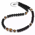 Handmade Gemstone Rose Quarts Sandalwood Men Tulsi Malachite Mala 108 Bead Necklace MegaBDM