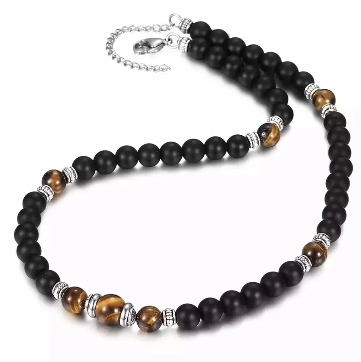 Handmade Gemstone Rose Quarts Sandalwood Men Tulsi Malachite Mala 108 Bead Necklace MegaBDM