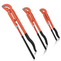 KSEIBI Carbon Steel 1"-2" Bent Nose Pipe Wrench / Llave De Tubo