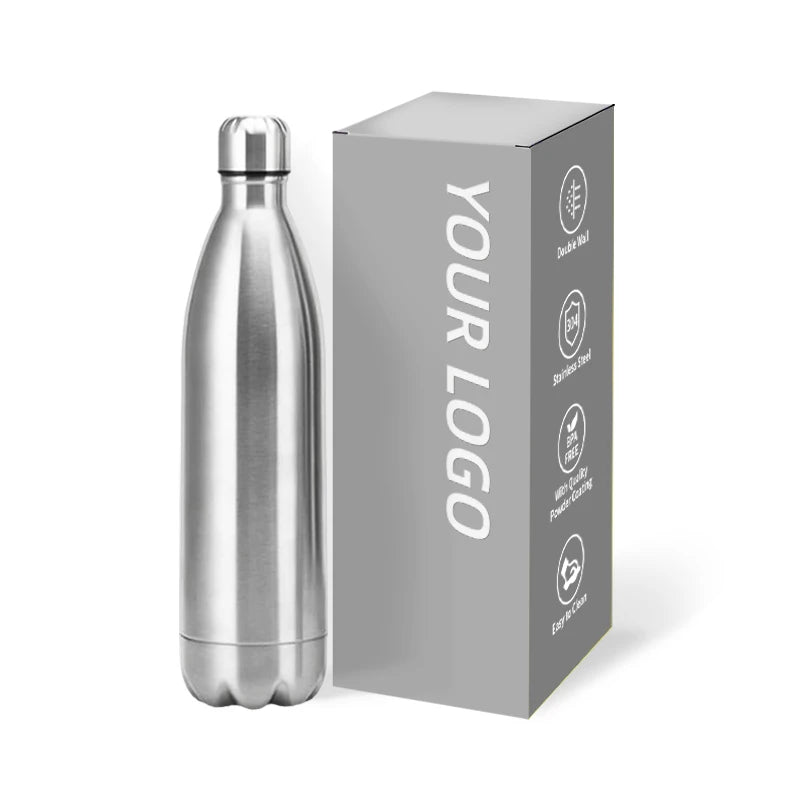 Wholesale Custom Logo 750ml Stainless Steel Sport Cola Water Bottles 500ml Vacuum Insulated Water Bottle Sport BPA Free
