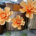 U-3234 Large Standing Stage Flower Background Handmade Fashionable Artificial EVA for Christmas Wedding Home Realistic