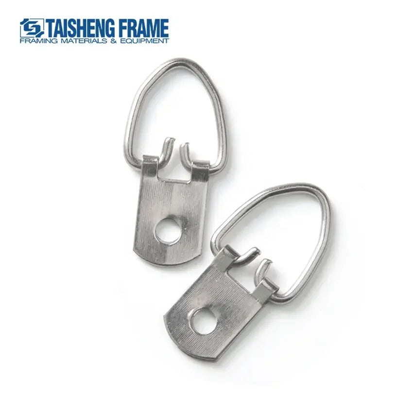 TS-K024 Silver One-Hole D Ring Picture Frame Hanger Hook-500PCS Photo Frame Hanger