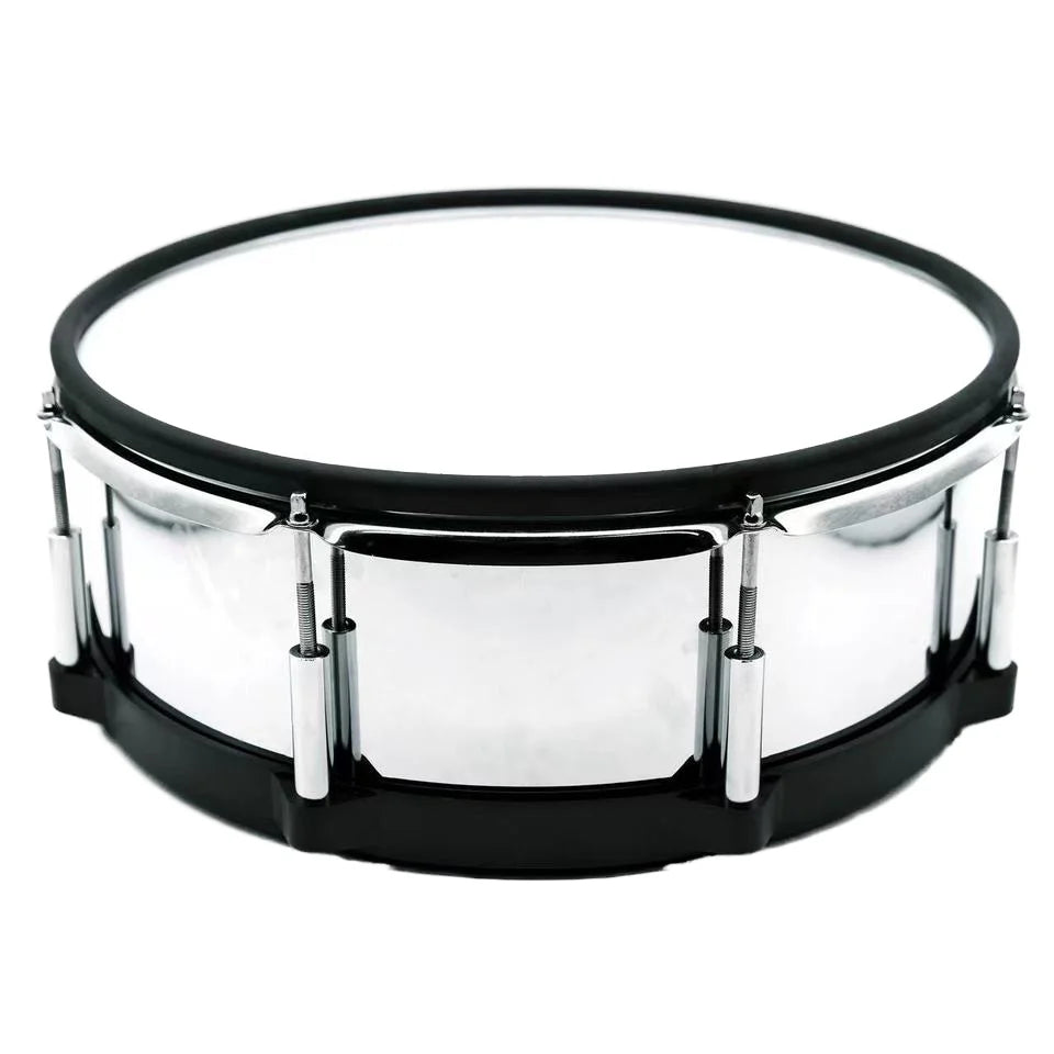 Beatello 10 -12 -14-Inch Steel Electronic Electric Snare Drum Dual Trigger Sensors with Snare Drum Metal Shell