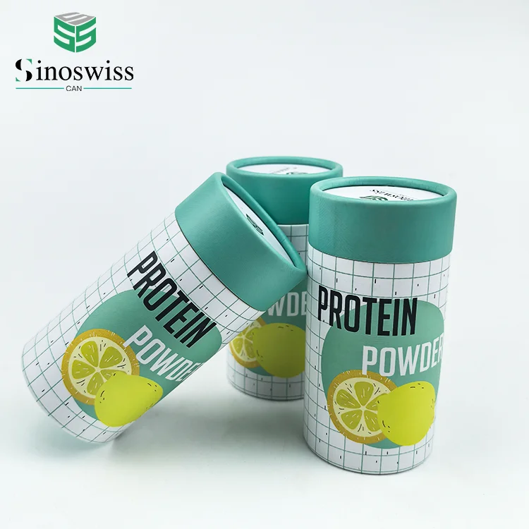 Biodegradable Custom Printing Flower Tea Coffee Recycled Materials Paper Tube Packaging Airtight Food Grade Cardboard Cans