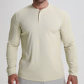Custom Casual T Shirt Dry Fit Long Sleeve Sport Buttons Shirts Slim Fit Workout Plain Shirt for Printing Men