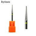 HYTOOS XF Cone Carbide Nail Drill Bits 3/32" Grinding Nail Bit Rotary Manicure Cutters Nails Accessories Cuticle Tools MegaBDM