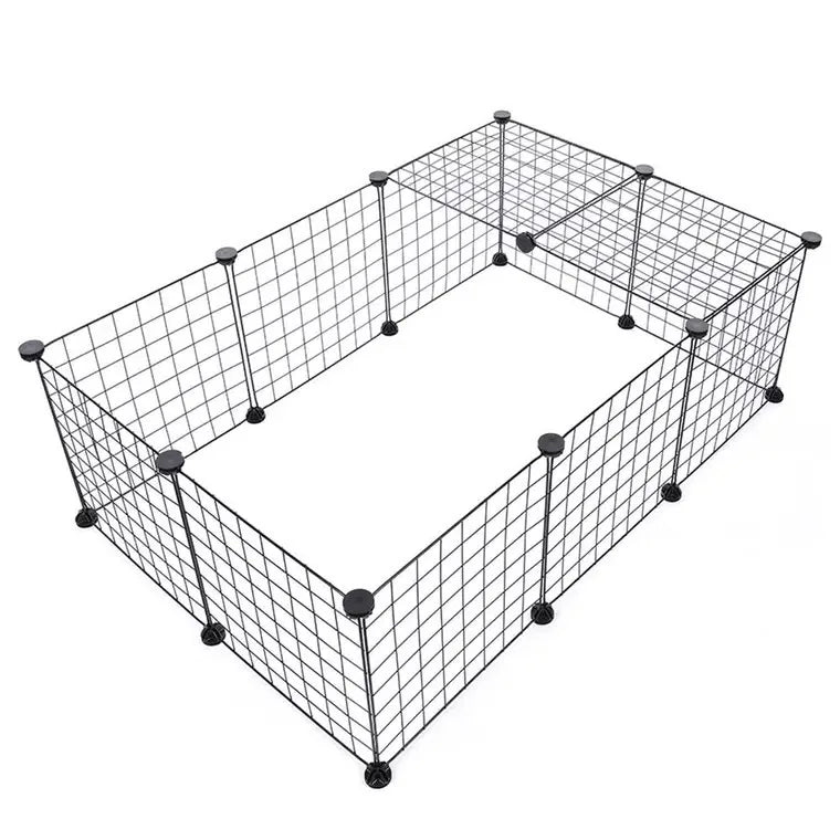Hot Sale DIY Cat & Small Animal Playpen Iron Net Fence Pet Gate for Indoor Play for Dogs