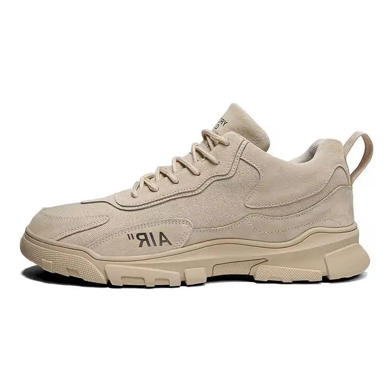 YUXING Mens Leather and Fabric Martin Shoes Breathable Upper Casual Wear Comfortable Design Available in Sizes 39 to 44