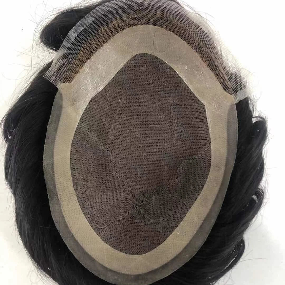 LONGFOR Online Shop Ver Lace Hair Line Bleach  Mono Base Swiss Lace Front Human Hair Men Toupee Hot Supplier
