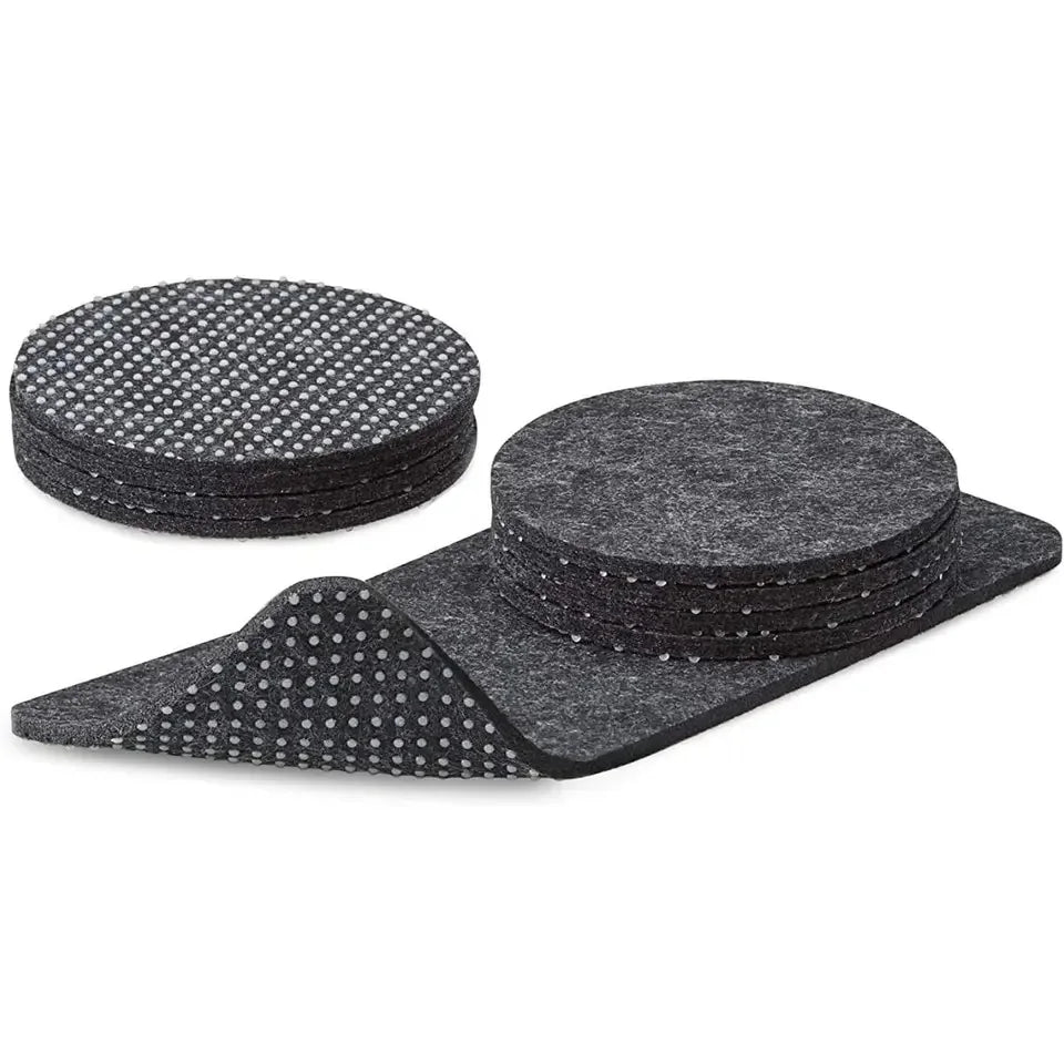 Hot Selling Anti Slip Felt Coaster Durable Material Easy-Cleaning Felt Round Drink Coaster and Felt Mobile Phone Mat Set