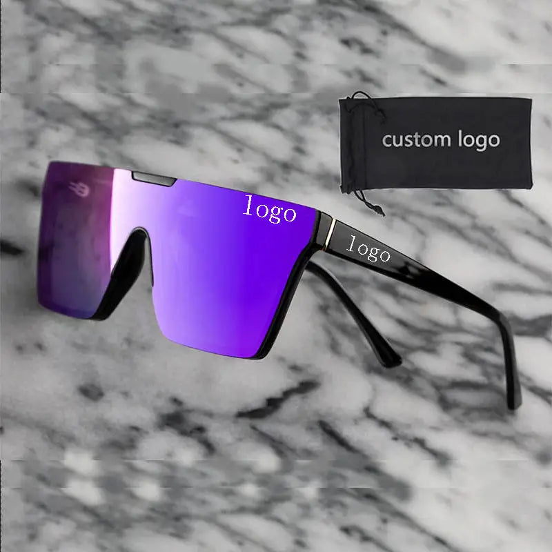 Custom logo Brands Hot Wave Sunglasses Men Square Designer Sunglasses Big Size Luxury Sunglasses