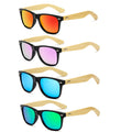 2024 Wholesale Cheap Price Custom Logo UV400 Men Women Recycled Wooden Material Sun Glasses Bamboo Sunglasses