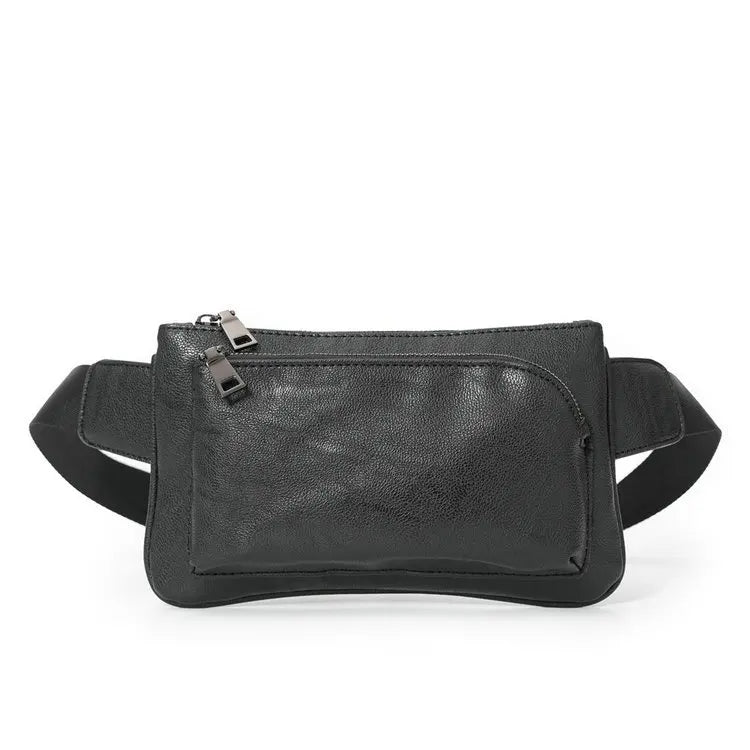 New Fashion Chest Mobile Phone Pu Leather Sport Side Sling Crossbody Luggage Travel Shoulder Messenger Bag for Men Women