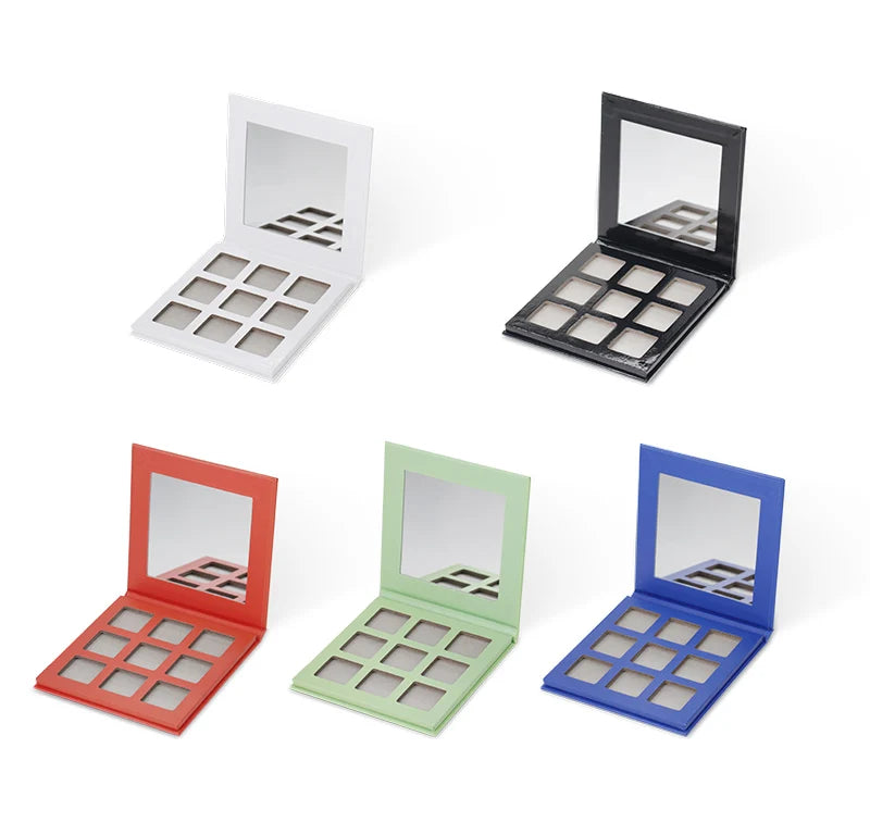 Private Label 23mm Eye Shadow Cardboard Makeup No Brand Custom Color Shimmer Matte Mini Palette Eyeshadow