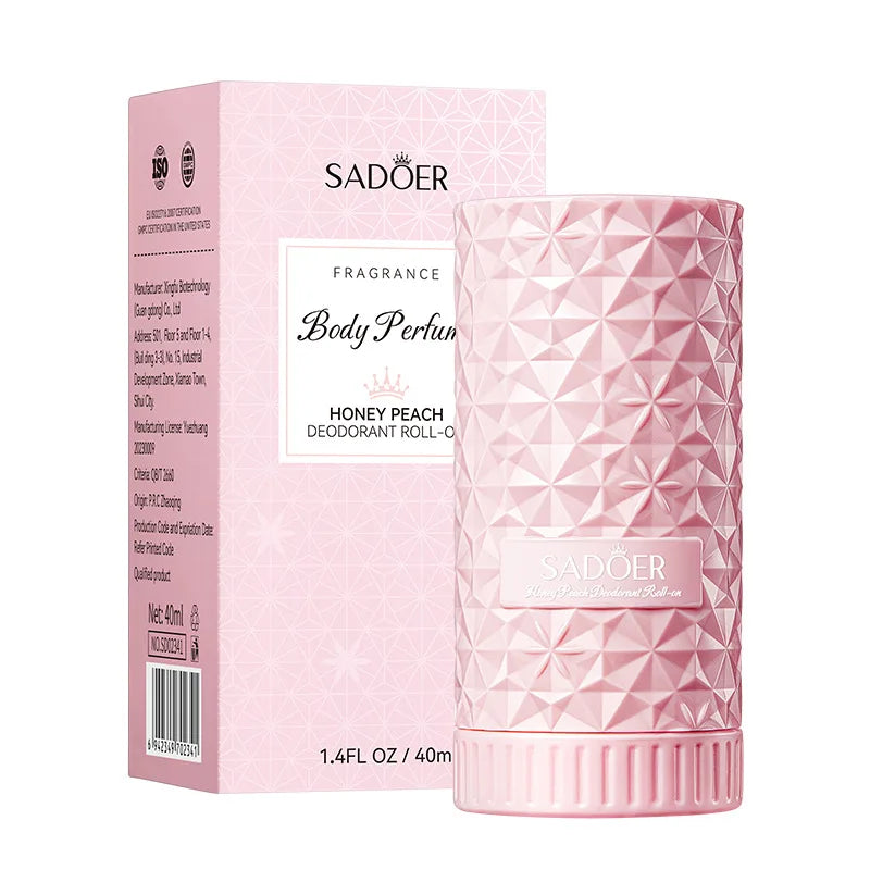 Hot Sale SADOER Refreshing Moisturizing Antiperspirant Roll-on Body Perfume Deodorant