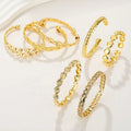 Hengdian Wholesale Aaa Cubic Zirconia Brass 18K Gold-Plated Jewelry Femme Fashion Jewelry Bracelets & Bangles Women