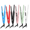 Private Label Mini Hair Straightener LED 3/10 Inch New Design Pencil Flat Iron Titanium MCH Ceramic Electric Power Source