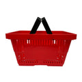 Factory Price Good Quality Eco-Friendly 2 Handles 28L Volume Supermarket Shopping Plastic Basket Trolley GM-58 Ensure Brand