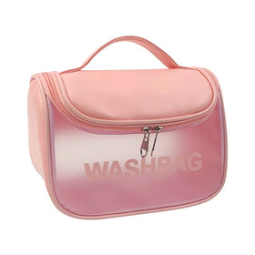 Waterproof High-quality Pvc Cosmetic Bag Toiletry Big Bag Delicate Makeup with logo Custom
