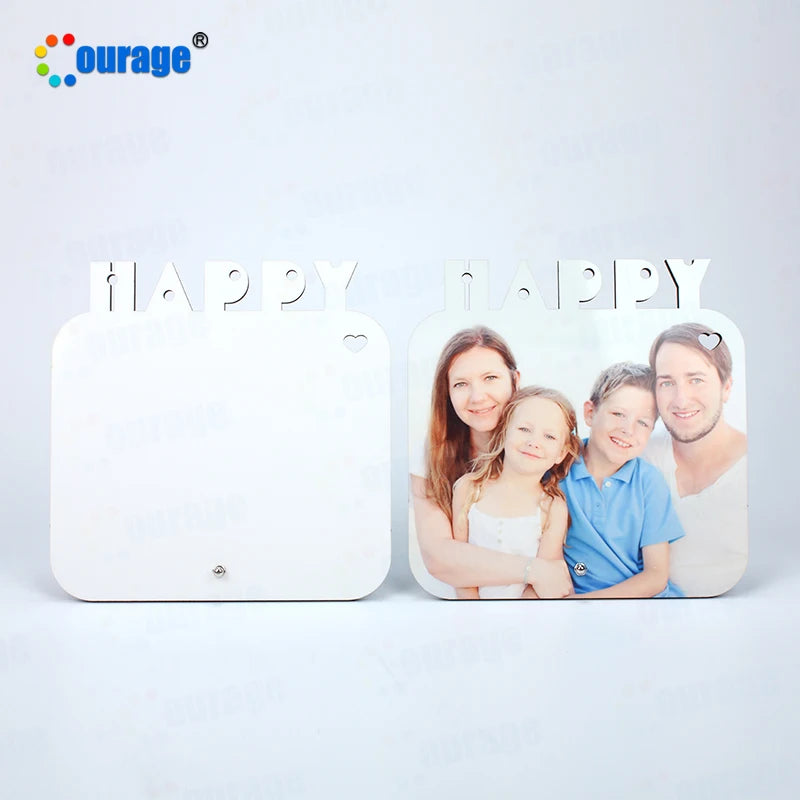 HAPPY Text Decoration Custom Sublimation Mdf Picture Frame Blanks MDF-5016 MegaBDM