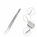 ELITER Hot Sell 20 Degree Tip Stainless Eyelash Tweezers Eyelash Tweezer Extensible Eyelash Extensible Tweezer Custom