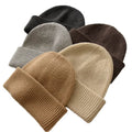 Unisex 100% Wool Beanie Hats Custom Ribbed Heavy Knitted Color for Adults 3D Embroidery Image Style Adjustable Casual Beach Wear