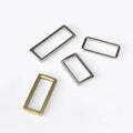 BC027 High Quality Custom Metal Square Buckle Hardware Zinc Alloy  Gold  Rectangular Ring Buckle for Handbag Garment Clothing