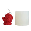 HY Christmas Mitten 3D Soap Mold Handmade Candle Mold Chocolate Cake Decorating Silicone Mold