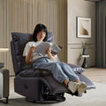 Modern Single Seat Electric Adjustable Cooling Metal PU Leather Upholstery Multifunction Recliner Chair for Home Theatre Living