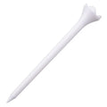 4-Claw White Golf Ball Tee 70/83mm Plastic with Printable Logo for Golfers
