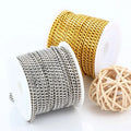 Fashion 18k Gold Plated Diy 304 Stainless Steel Chain Plated More Colors Choice for Jewelry Making